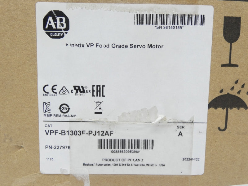 ALLEN BRADLEY VPF-B1303F-PJ12AF SER. A 480V 10.1A NSMP