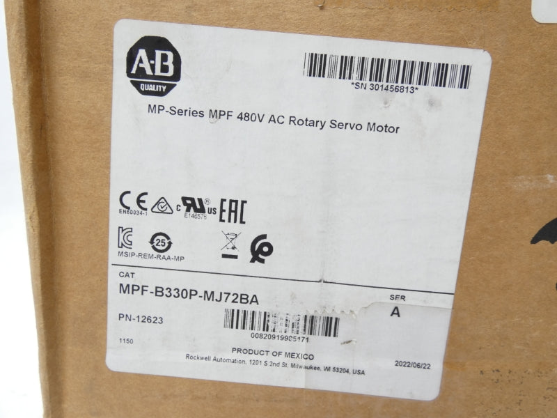 ALLEN BRADLEY MPF-B330P-MJ72BA SER. A 460V 6.1A NSMP