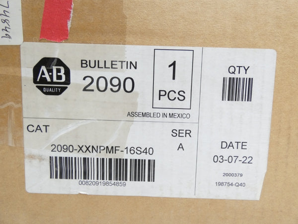 ALLEN BRADLEY 2090-XXNPMF-16S40 SER. A NSMP