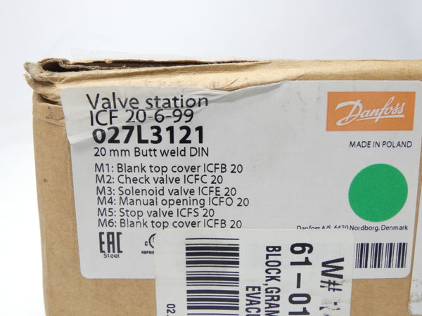 DANFOSS ICF20-6-99 027L3121 745PSI NSMP