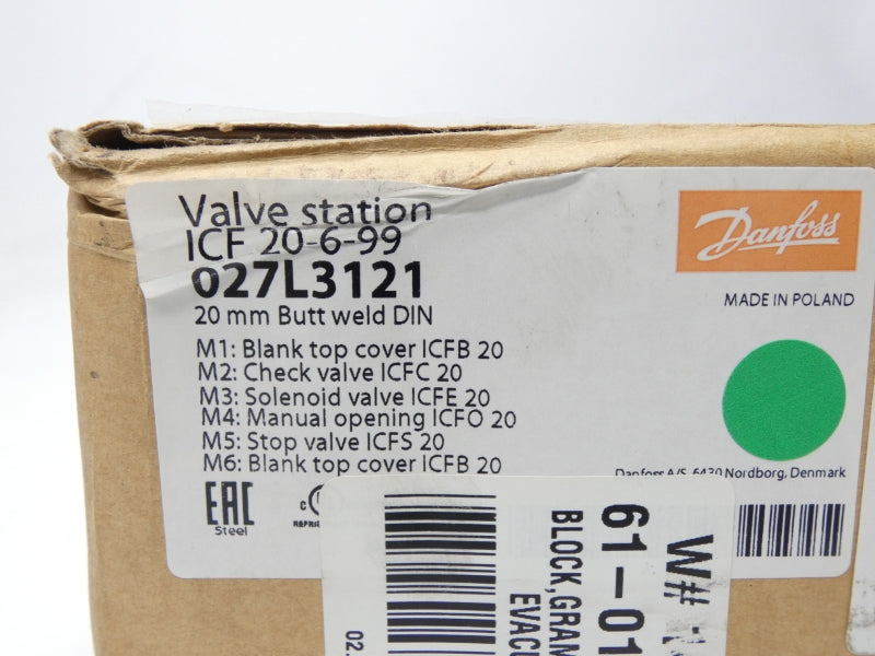 DANFOSS ICF20-6-99 027L3121 745PSI NSMP