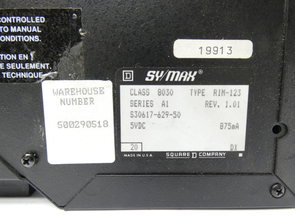 SQUARE D 8030RIM-123 SER. A1 REV. 1.01 5VDC UNMP