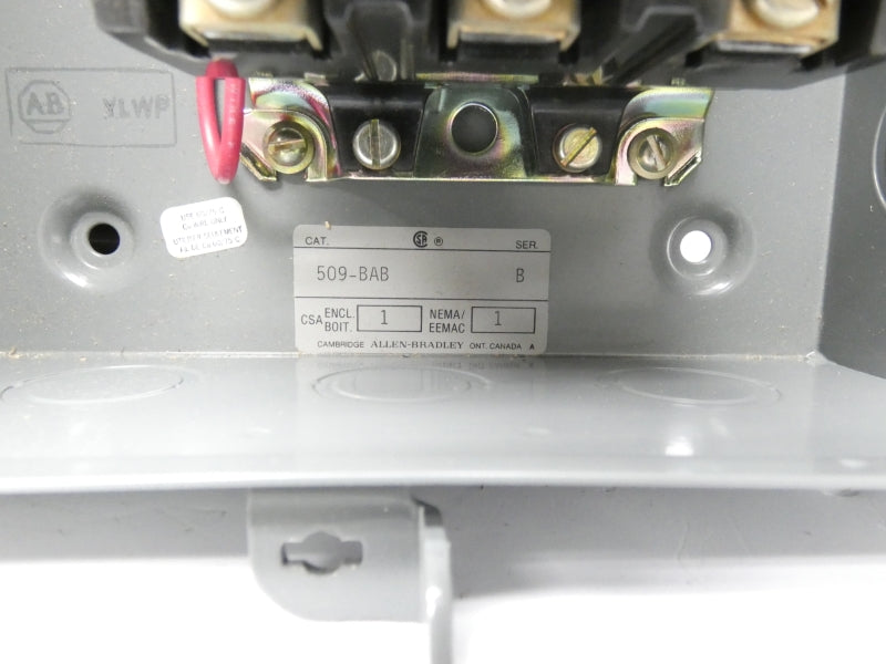 ALLEN BRADLEY 509-BAB SER. B 110/115V NSNP
