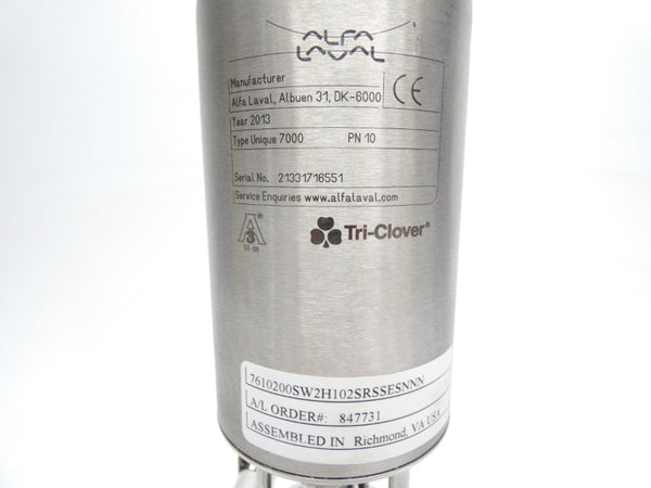 ALFA LAVAL 7610200SW2H102SRSSESNNN NSMP