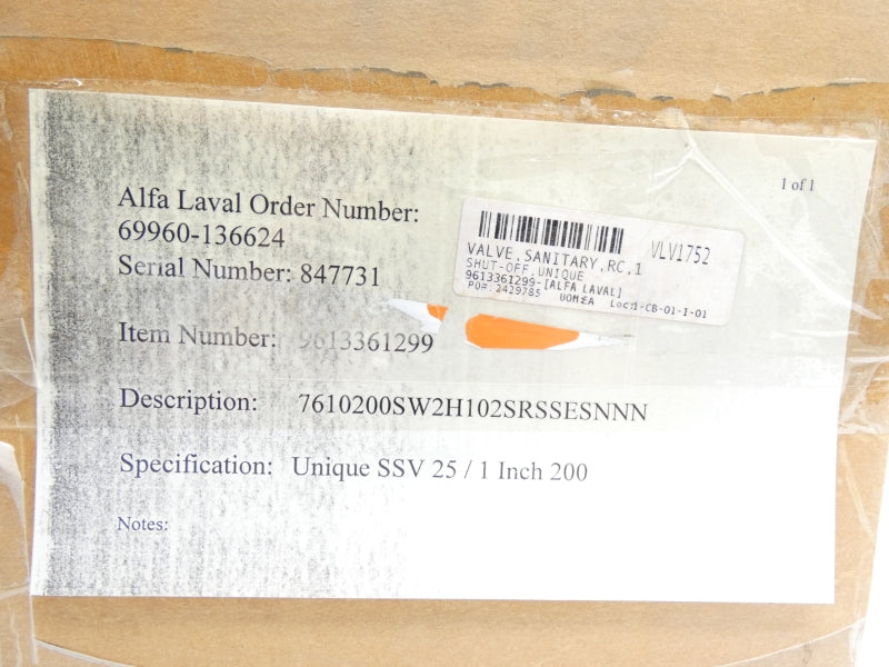 ALFA LAVAL 7610200SW2H102SRSSESNNN NSMP