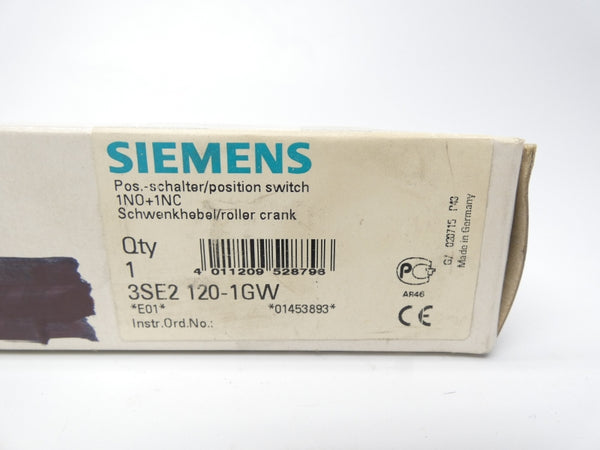SIEMENS 3SE2120-1GW 500V 10A NSMP