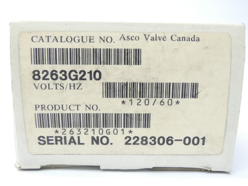 ASCO 8263G210 120/60V 100PSI 3/8" NSMP