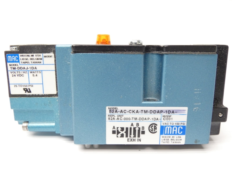 MAC 82A-AC-CKA-TM-DDAP-1DA 24VDC 25-150PSI UNMP