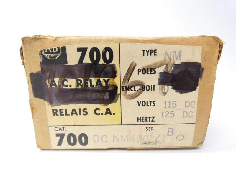 ALLEN BRADLEY 700DC-NM400 SER. B 115/125V NSNP
