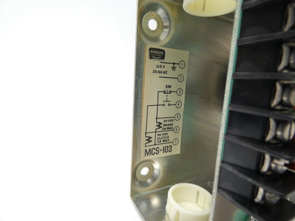 WARNER ELECTRIC MCS-103 6010-448-001 115V NSMP
