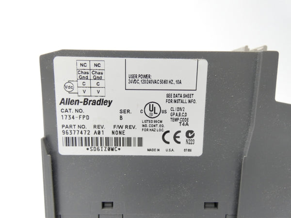 ALLEN BRADLEY 1734-FPD SER. B REV. A01 24VDC 10A UNMP