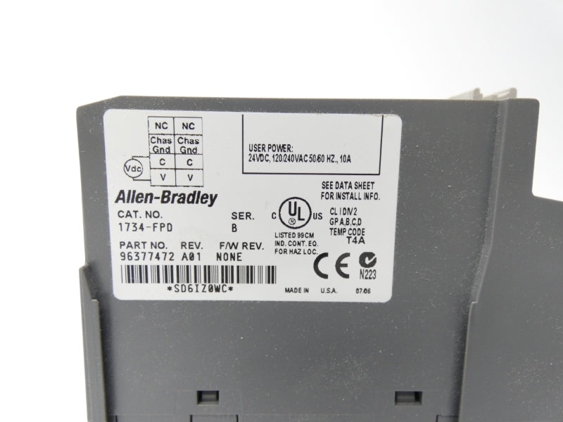 ALLEN BRADLEY 1734-FPD SER. B REV. A01 24VDC 10A UNMP