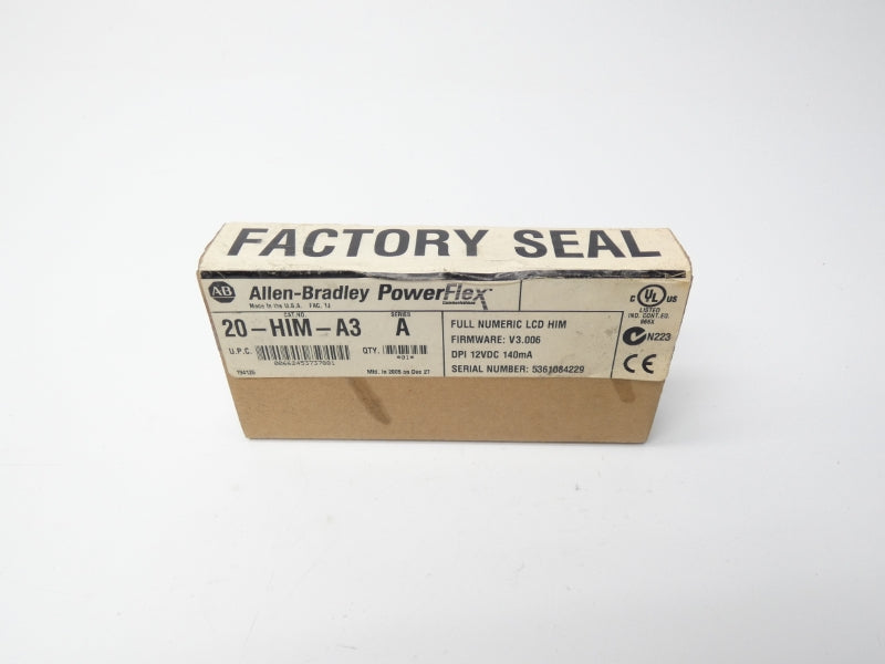 ALLEN BRADLEY 20-HIM-A3 SER. A F/W V3.006 12VDC DATE: 2005 NSFS