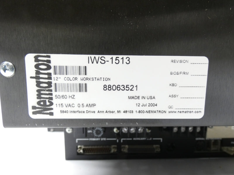 NEMATRON IWS-1513 115VAC 0.5A NSMP