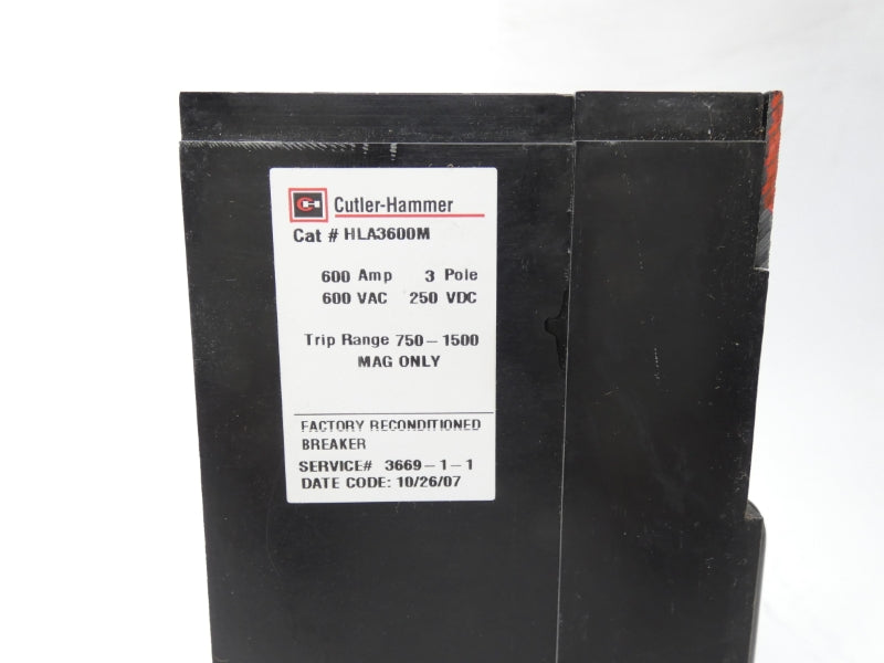 EATON HLA3600M 600VAC 600A REMAN
