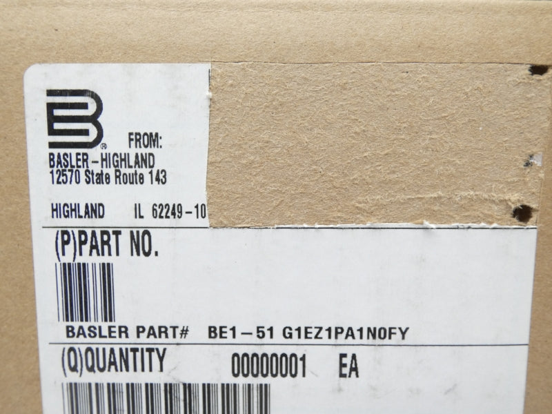 BASLER ELECTRIC BE1-51 G1EZ1PA1N0FY NSMP