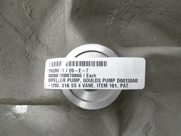 GOULDS PUMP D00130A02-1203 2" 14" NSNP