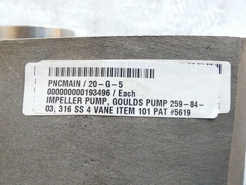 GOULDS PUMP 259-84-03 316SS 2-3/4" 17-1/2" UNMP