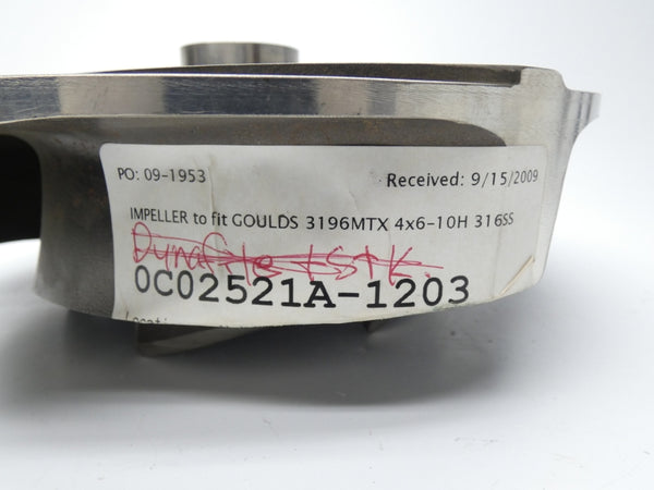 GOULDS PUMP 0C02521A-1203 1" 10" NSNP