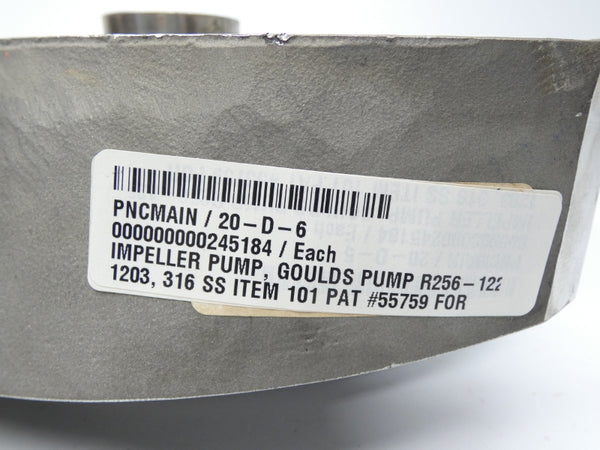 GOULDS PUMP R256-122-1203 316SS 1-1/2" 15" UNMP