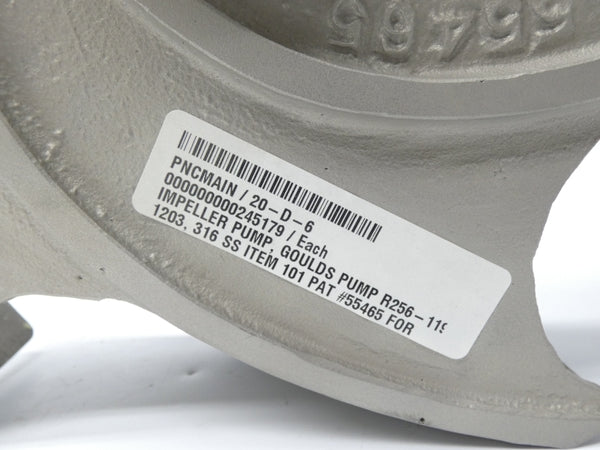 GOULDS PUMP R256-119-1203316SS 1-1/2" 15" NSNP