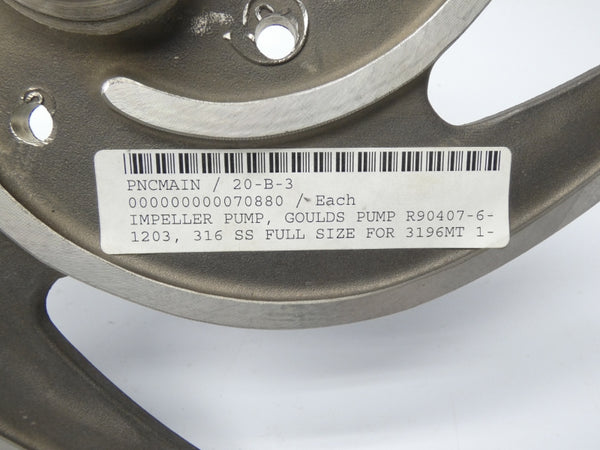 GOULDS PUMP R90407-6-1203 316SS 1" 12-1/2" NSNP