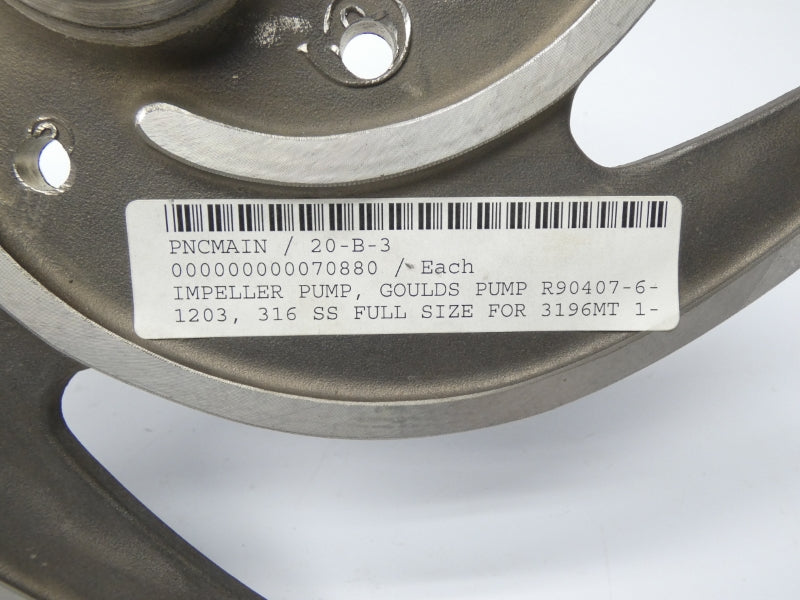 GOULDS PUMP R90407-6-1203 316SS 1" 12-1/2" NSNP