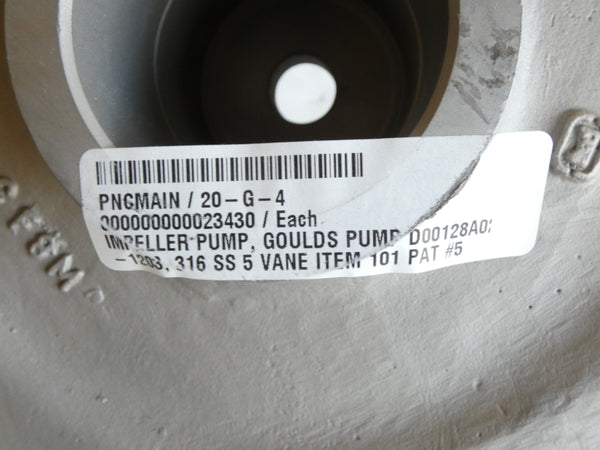 GOULDS PUMP D00128A02-1203 316SS5 2-3/4" 17" NSNP