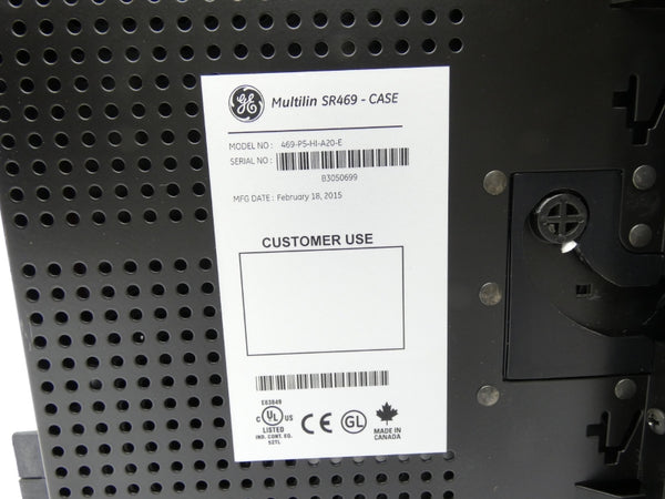GENERAL ELECTRIC 469-P5-HI-A20-E NSNP