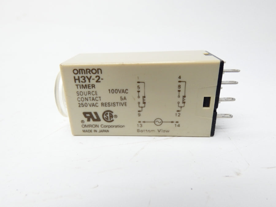 OMRON H3Y-2 100VAC 5A 0-0.5S UNMP