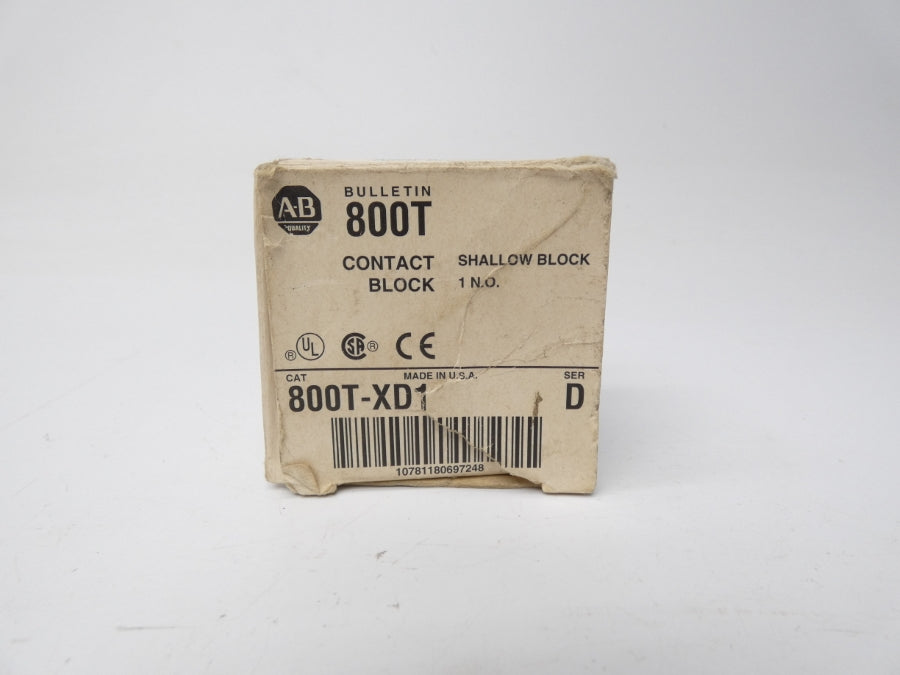 ALLEN BRADLEY 800T-XD1 SER. D 600V (GY/BL) NSMP