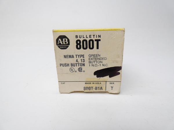 ALLEN BRADLEY 800T-B1A SER. T GREEN (BK/GD) NSMP