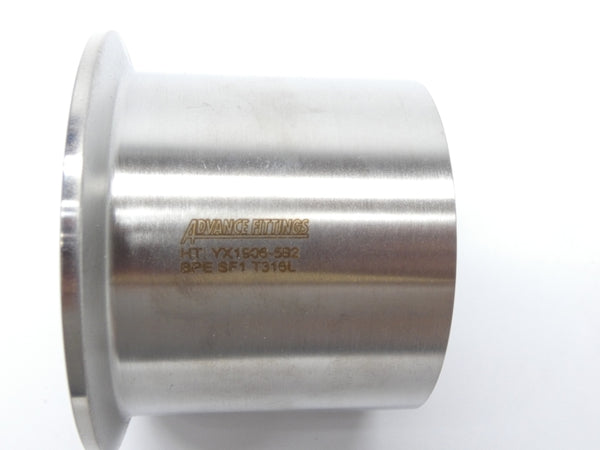 ADVANCE FITTINGS BPE SF1 T316L 2-1/2" NSNP