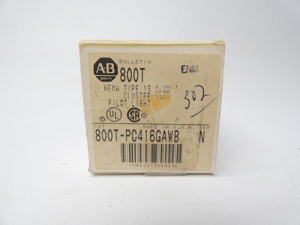 ALLEN BRADLEY 800T-PC416GAWB SER. N 120V (BK/GD) NSMP