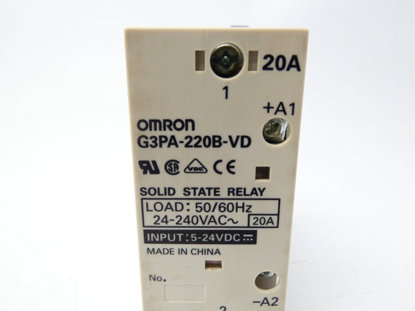 OMRON G3PA-220B-VD 24-240VAC 20A NSNP