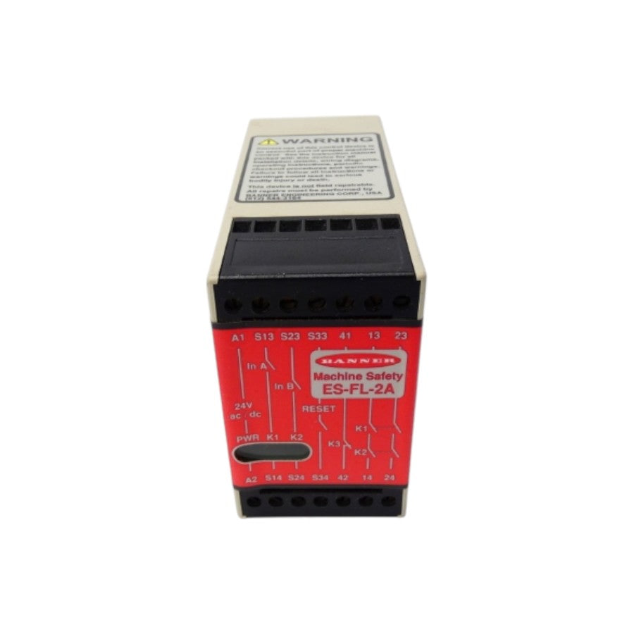 BANNER ENGINEERING ES-FL-2A 24VDC UNMP