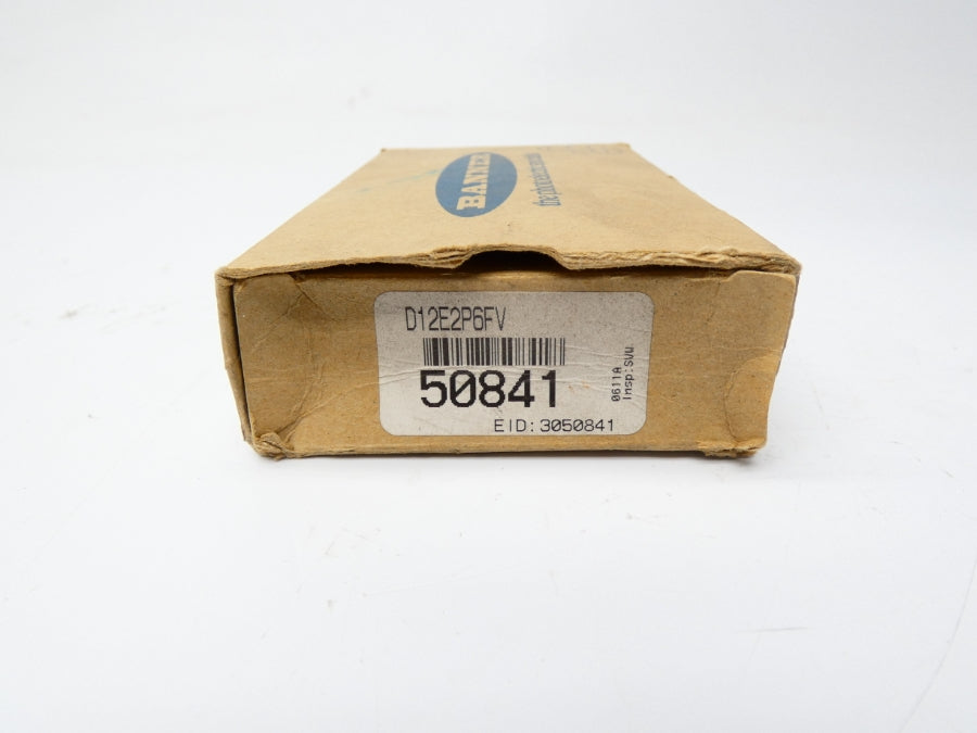 BANNER ENGINEERING D12E2P6FV 50841 10-30VDC NSMP