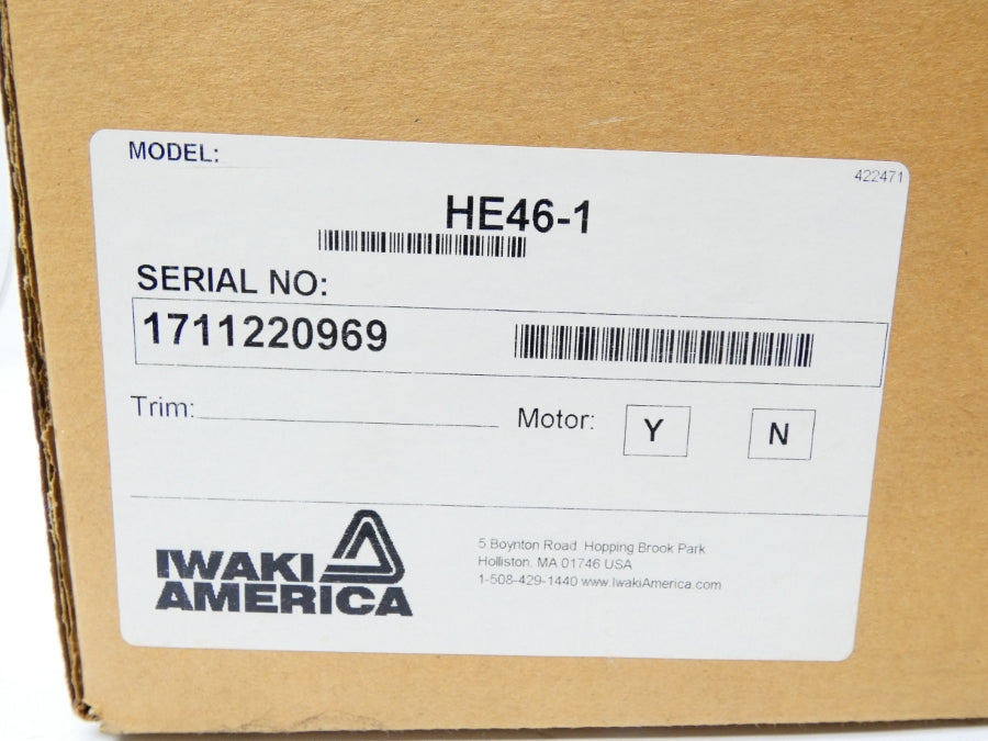 IWAKI AMERICA HE46-1 NSFS