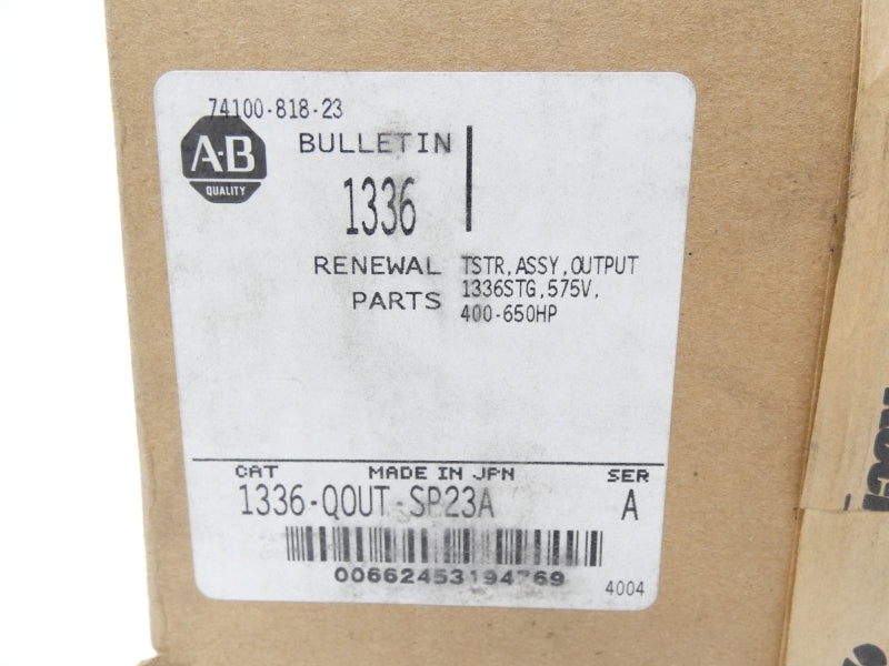 ALLEN BRADLEY 1336-QOUT-SP23A SER. A 575V NSFS
