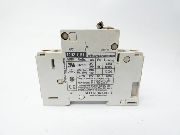 ALLEN BRADLEY 1492-CB1 SER. B 25A NSNP