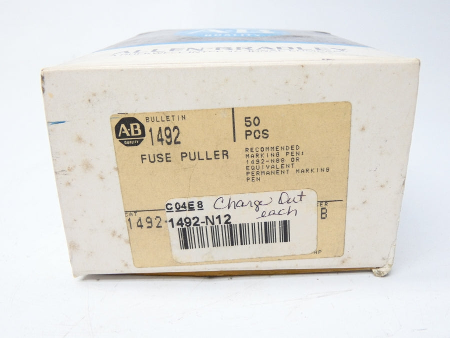 ALLEN BRADLEY 1492-N12 SER.B (PKG OF 50) (BK/BL) NSMP