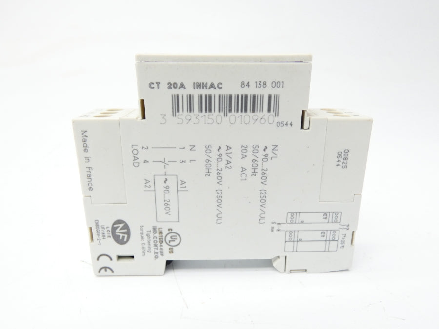 CROUZET CT20A 84138001 90-260V 20A UNMP