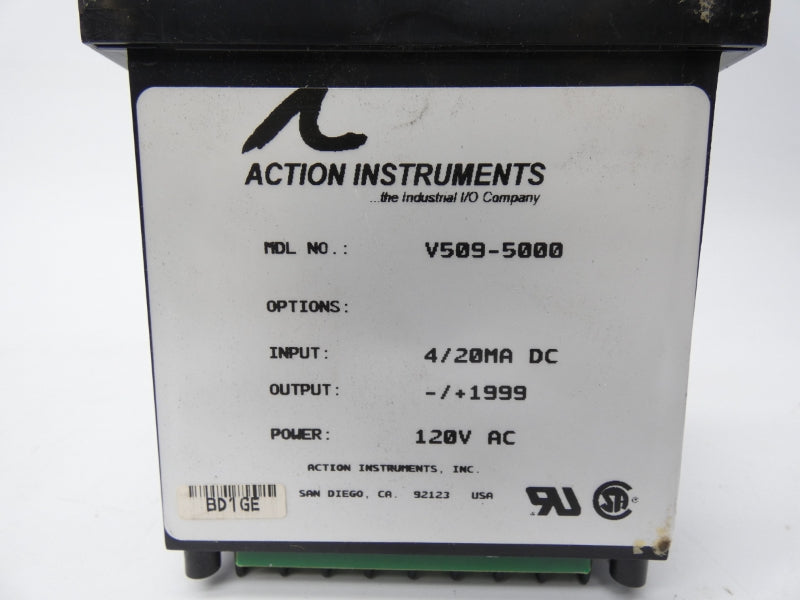 ACTION INSTRUMENTS V509-5000 120VAC NSMP