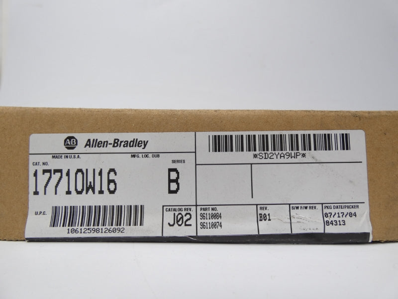 ALLEN BRADLEY 1771-0W16 SER. B REV. J02 UNMP