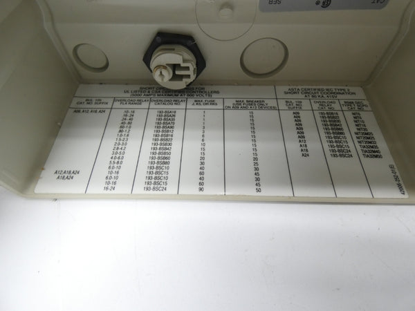 ALLEN BRADLEY 109-A09KD3-B22-1 SER. A (ENCLOSURE ONLY) NSNP