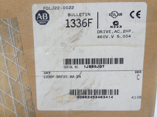 ALLEN BRADLEY 1336F-BRF20-AA-EN SER. C 380/480V 4.8A NSMP