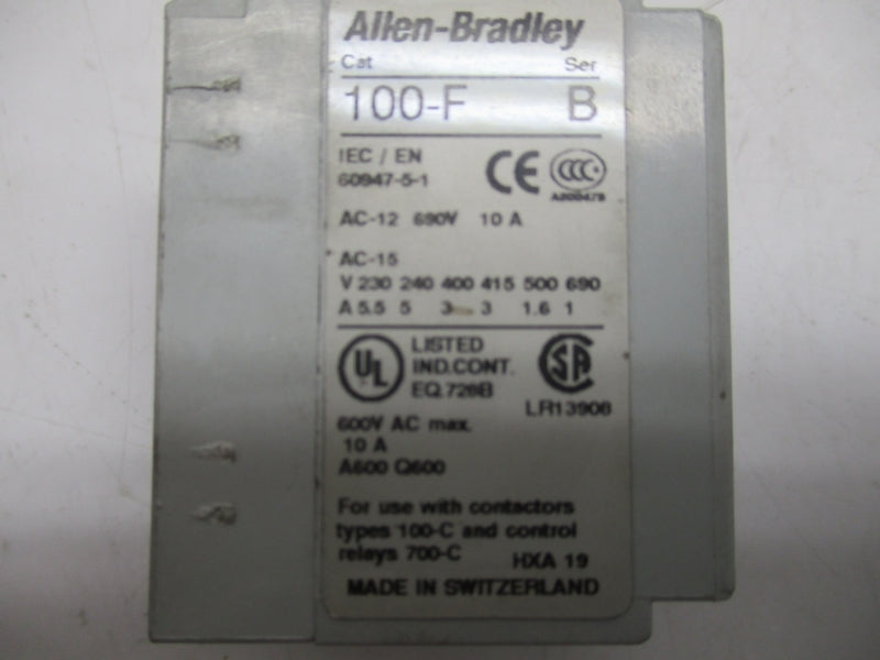 ALLEN BRADLEY 100-FA02 SER.B 690V 10A UNMP