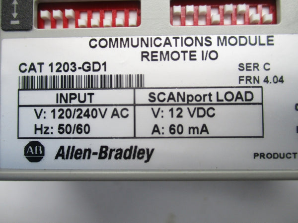 ALLEN BRADLEY 1203-GD1 SER.C F/W 4.04 120/240VAC NSNP