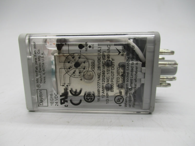 DAYTON 1EGY6 24VDC 16A NSNP
