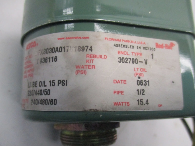 ASCO DFX8030A017V18974 15PSI NSNP